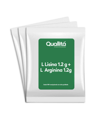 L-Lisina 1200mg+ L-Arginina 1200mg - 30 saches