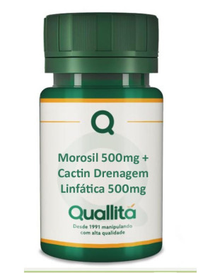 Morosil 500mg + Cactin Drenagem Linfática 500mg - 6 potes com 60 Cápsulas cada = 360 Doses com Selo de Autenticidade 
